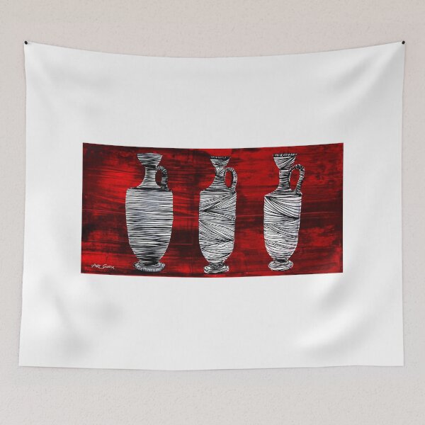 Item preview, Three Vases By ArtGuru 9762 - Acrylic On Paper designed and sold by Art Guru.
