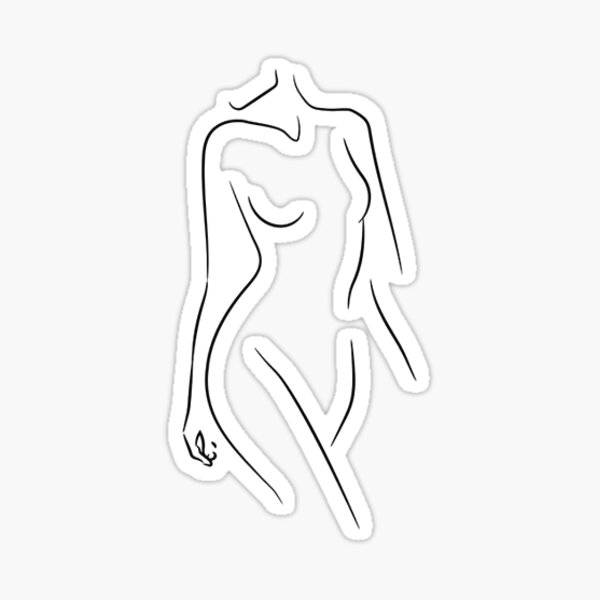 woman silhouette Sticker