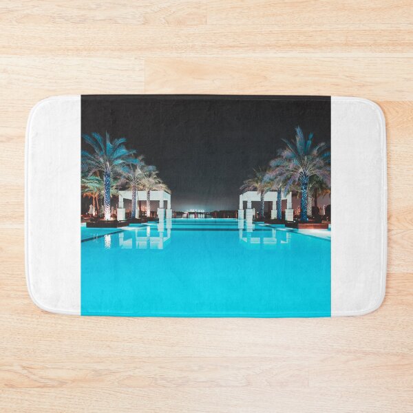 Item preview, Tropical Turquoise Palm Tree Pool designed and sold by newburyboutique.