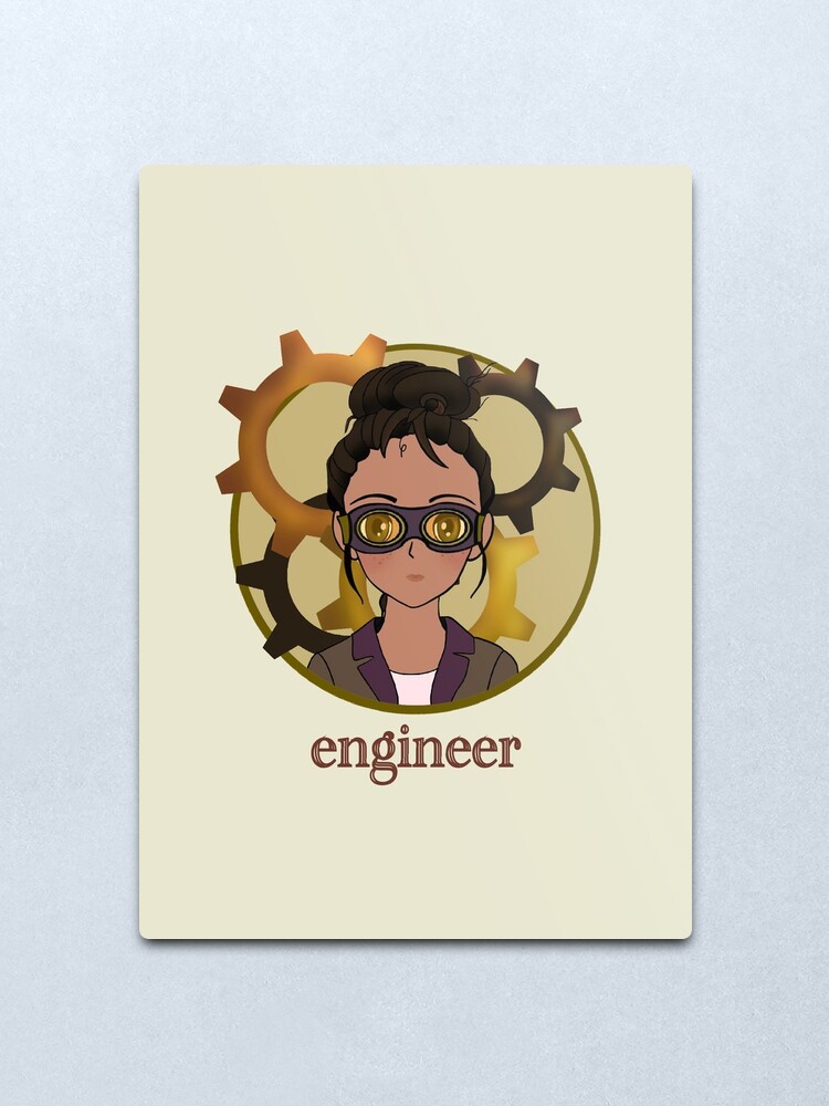 Alternate view of Engineer Metal Print