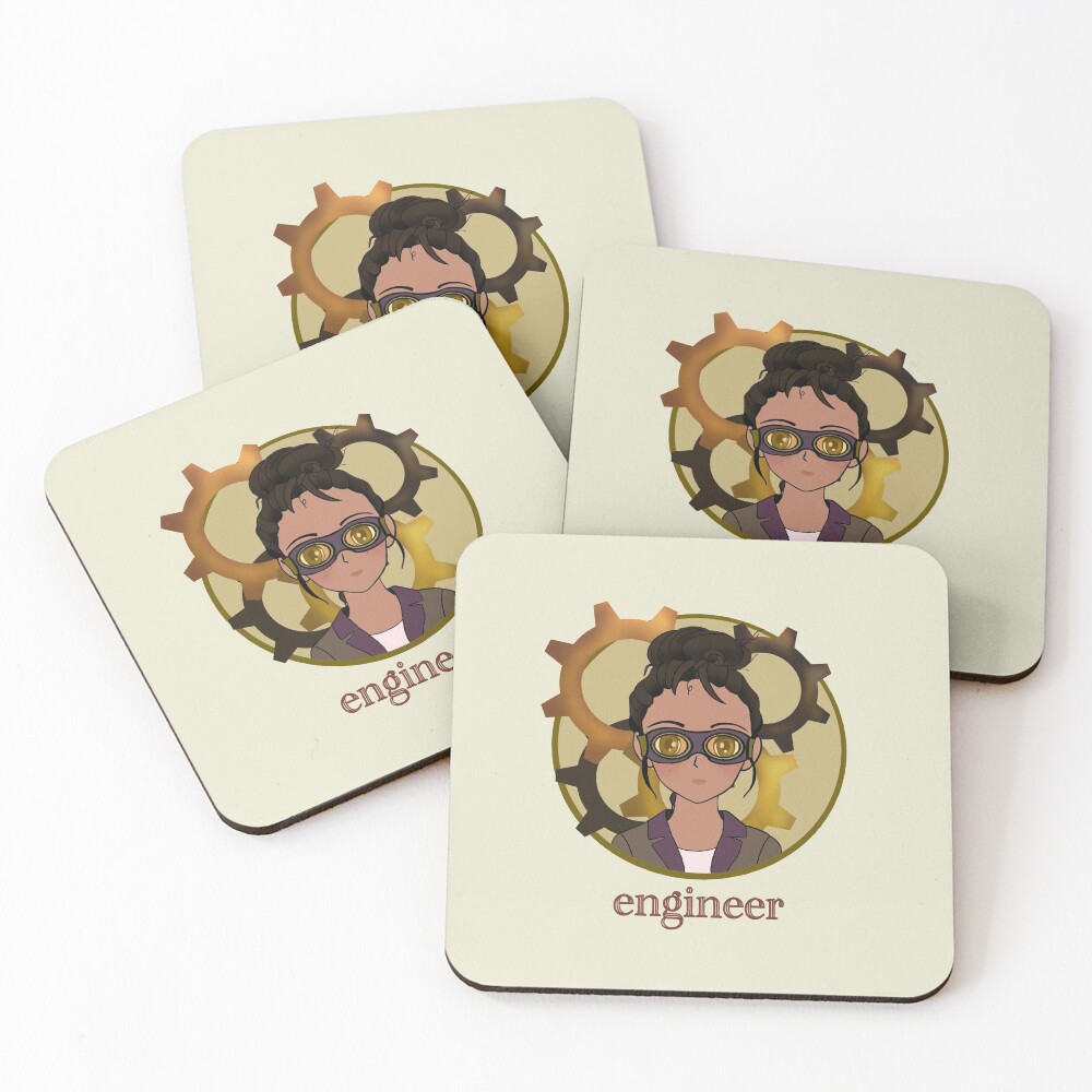 Engineer Coasters (Set of 4)