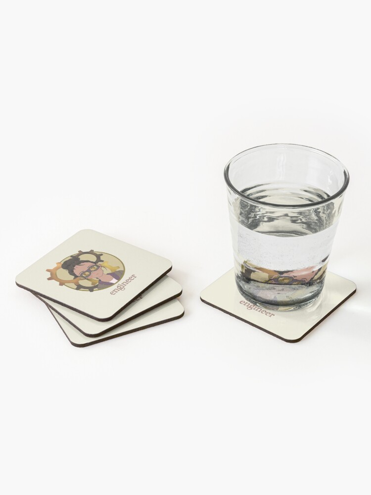 Alternate view of Engineer Coasters (Set of 4)