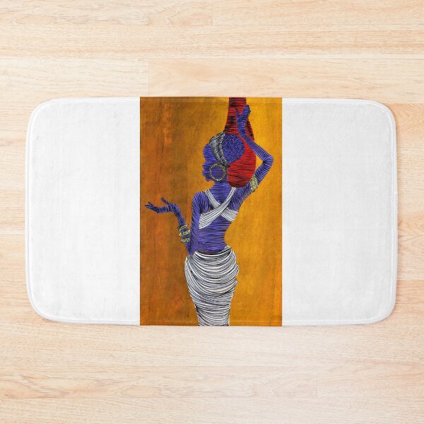 Item preview, Woman Carrying Vase By ArtGuru 9773 - Acrylic On Paper designed and sold by Art Guru.