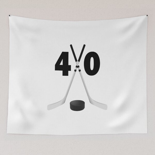Item preview, Hockey number 40 - forty with sticks and disc designed and sold by AllShirts21.