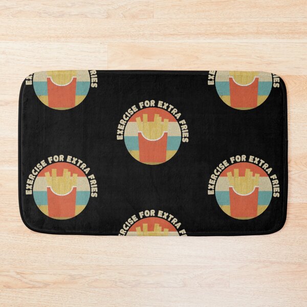 Item preview, Funny New Years Resolution Gym Motivation vintage retro sunset | I Exercise For Extra Fries designed and sold by ETIndustries.