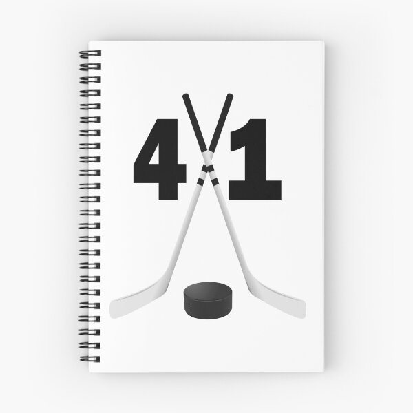 Item preview, Hockey number 41 - forty one with sticks and disc designed and sold by AllShirts21.
