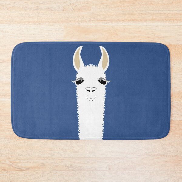 Item preview, LLAMA PORTRAIT ON CLASSIC BLUE designed and sold by Jean Gregory Evans.