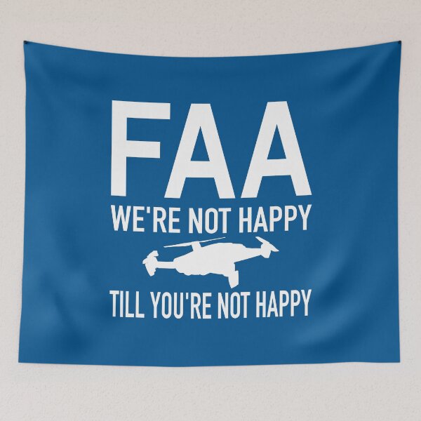 Item preview, FAA Drone Rules Regulations Remote ID Protest Gift designed and sold by Maljonic.