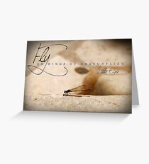 Fly On Wings of Dragonflies, Little One Greeting Card