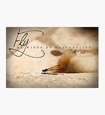 Fly On Wings of Dragonflies, Little Ones Photographic Print