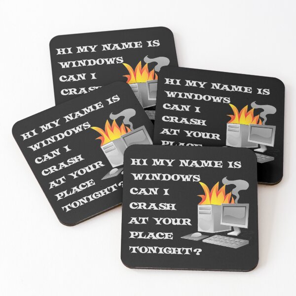 Item preview, Hi My Name Is Windows. Can I Crash At Your Place? designed and sold by obscenegraphics.