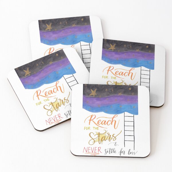 Item preview, Reach for the Stars & Never Settle for Less designed and sold by agapedesign.