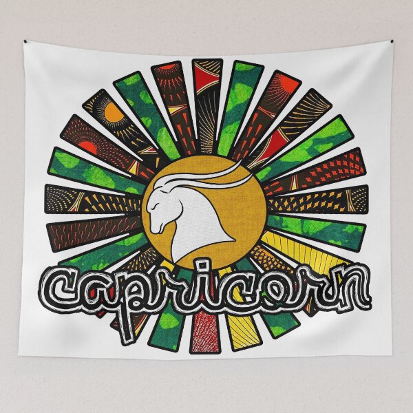 Item preview, Capricorn Rasta Sunrays designed and sold by artbyomega.