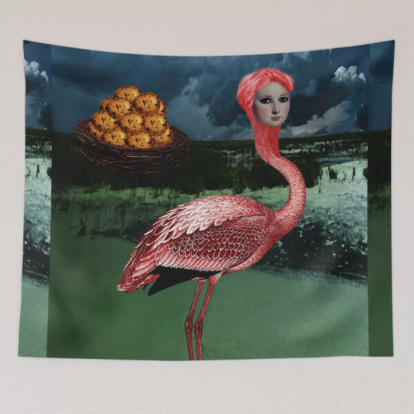 Item preview, Golden Flamingo designed and sold by Loveday Funck.