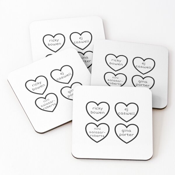 Item preview, ricky bowen ej caswell nini salazar-roberts gina porter heart sticker pack (4) hsmtmts designed and sold by puamelia22.