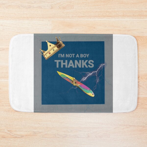 Item preview, I'm not a boy, THANKS designed and sold by kawaiicatstudio.