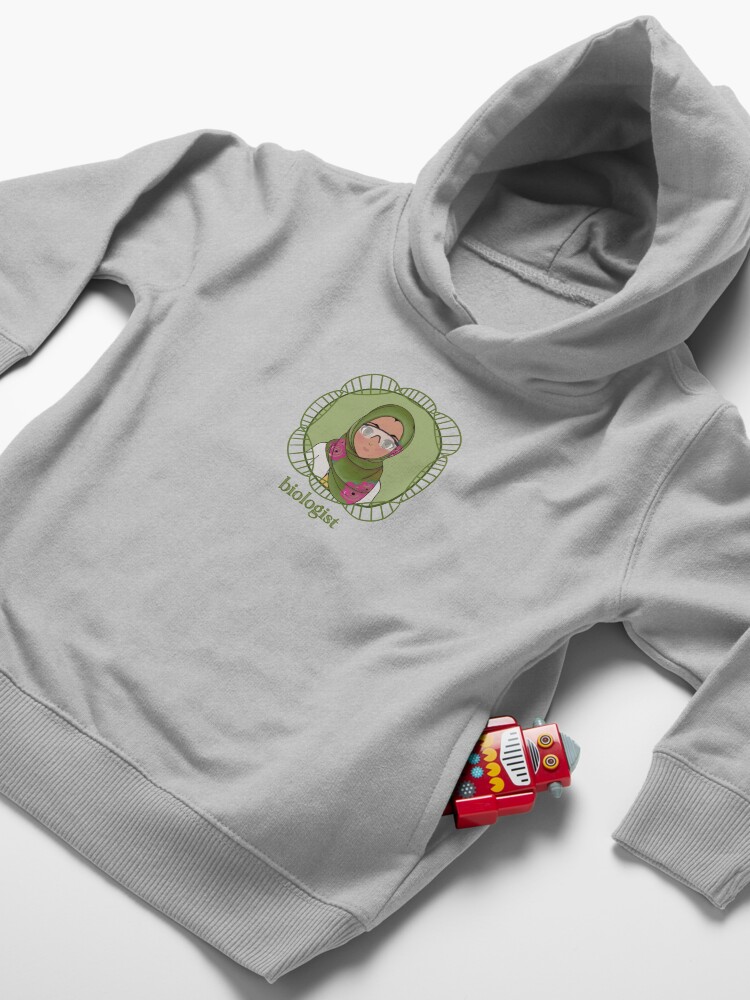 Alternate view of biologist Toddler Pullover Hoodie
