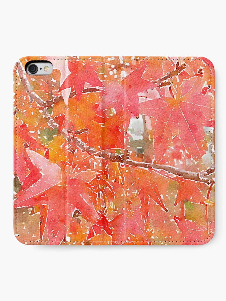 Alternate view of Liquidambar Leaves in Autumn iPhone Wallet