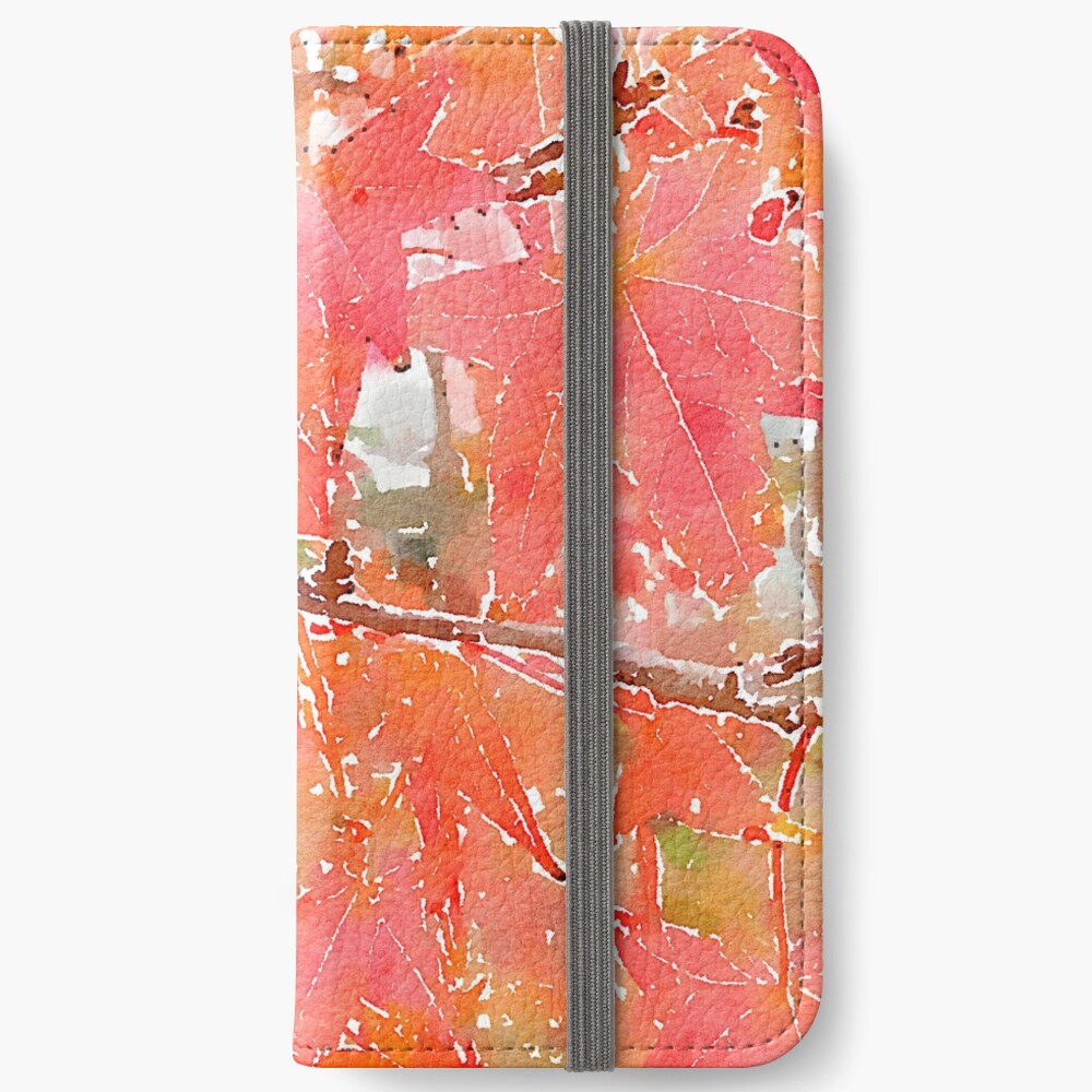 Liquidambar Leaves in Autumn iPhone Wallet