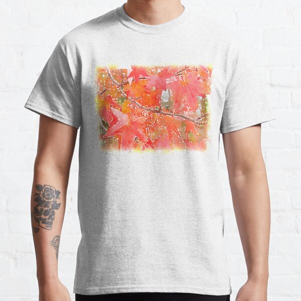 Liquidambar Leaves in Autumn Classic T-Shirt
