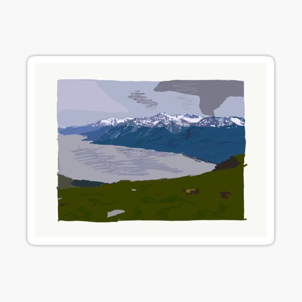 "Mt. Ripinski " Sticker for Sale by averygeller Redbubble