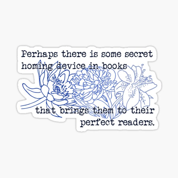 The Homing Device in Books Sticker