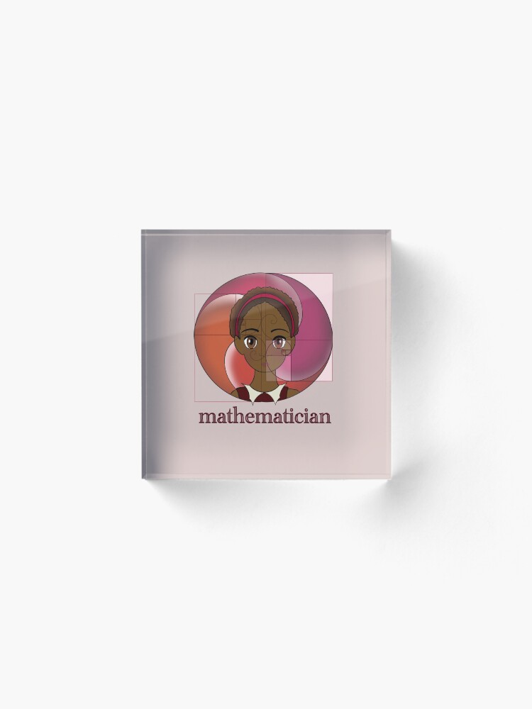 Alternate view of mathematician Acrylic Block