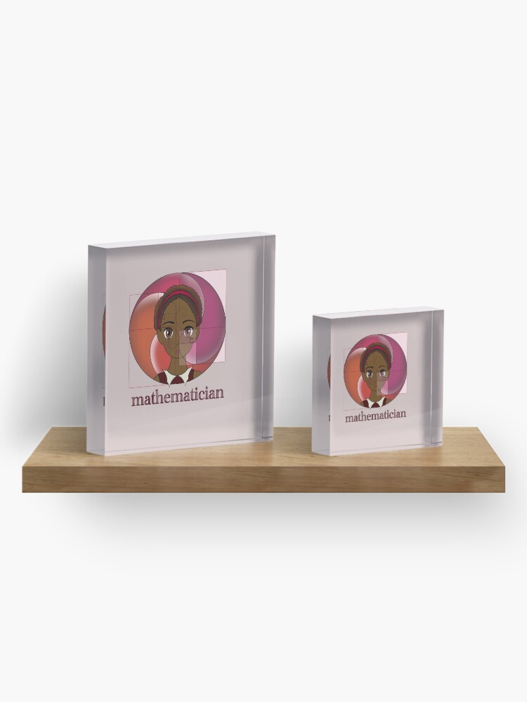 Alternate view of mathematician Acrylic Block