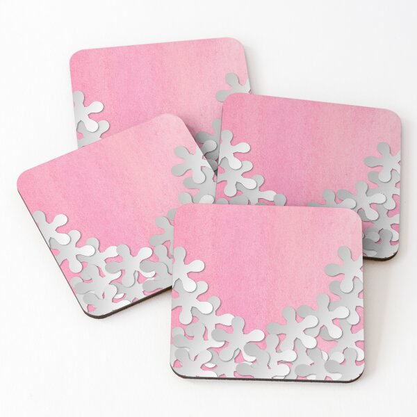 Item preview, White flowers on watercolor background dp033-1 designed and sold by DuckyRubin.
