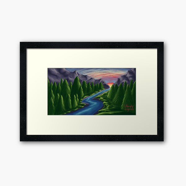 A Path Through the Valley Framed Art Print