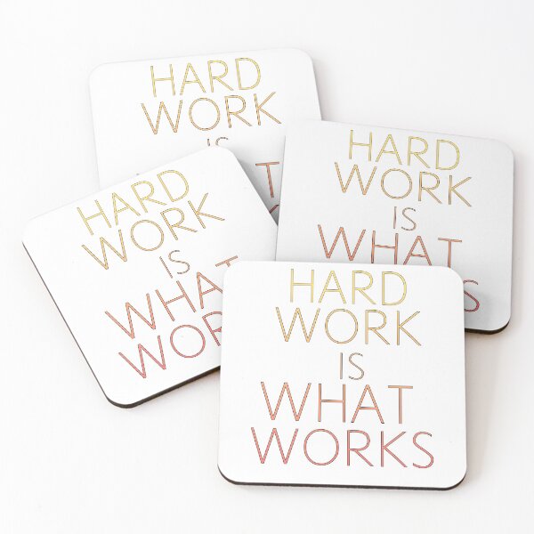 Item preview, Hard Work Is What Works  designed and sold by TheWriteShoppe.