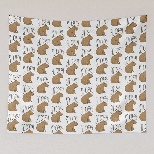 Item preview, Seriously 'So Cappy' Right Now - Capybara Illustration designed and sold by DorkRind.