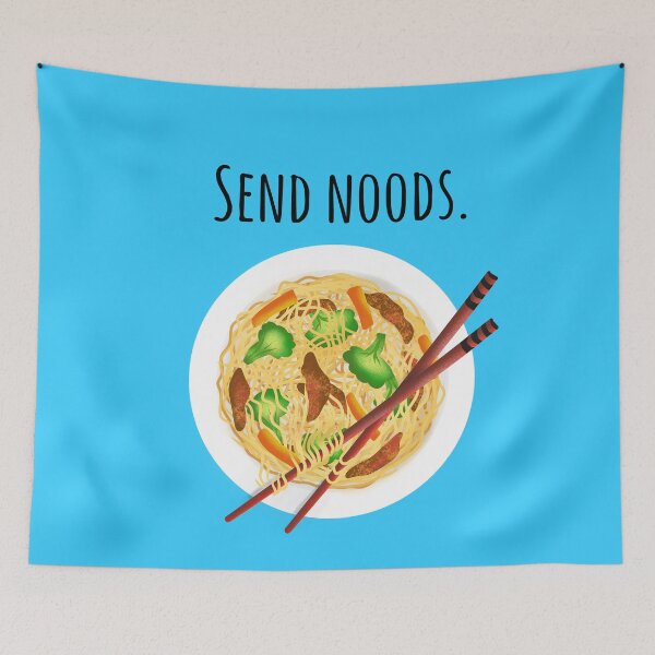 Item preview, Send noods. Chow mein noodle art designed and sold by KeytonDesign.