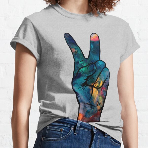 how to make a peace sign tie dye shirt