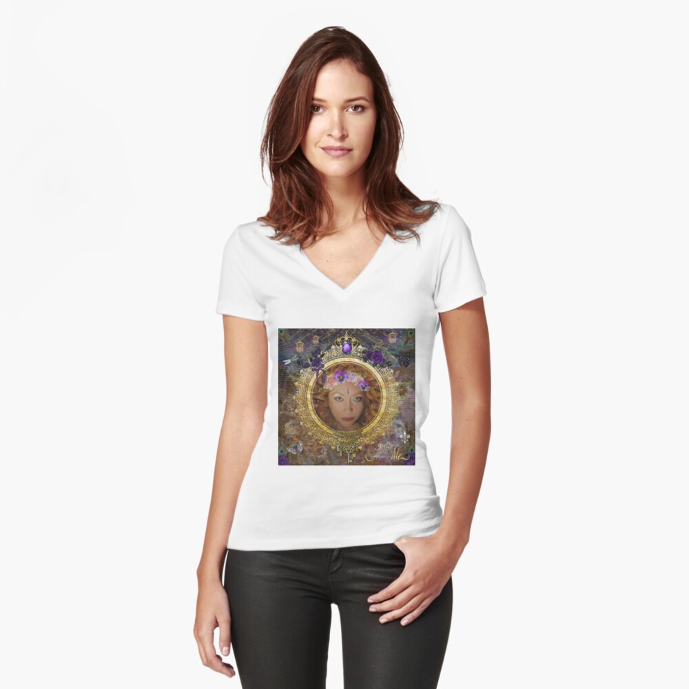 May Queen Fitted V-Neck T-Shirt