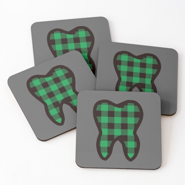 Item preview, Green Buffalo Print Tooth designed and sold by thehippiehygienist.