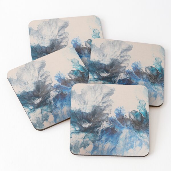 Item preview, dutch pour painting in blues designed and sold by Gaylene Norton.