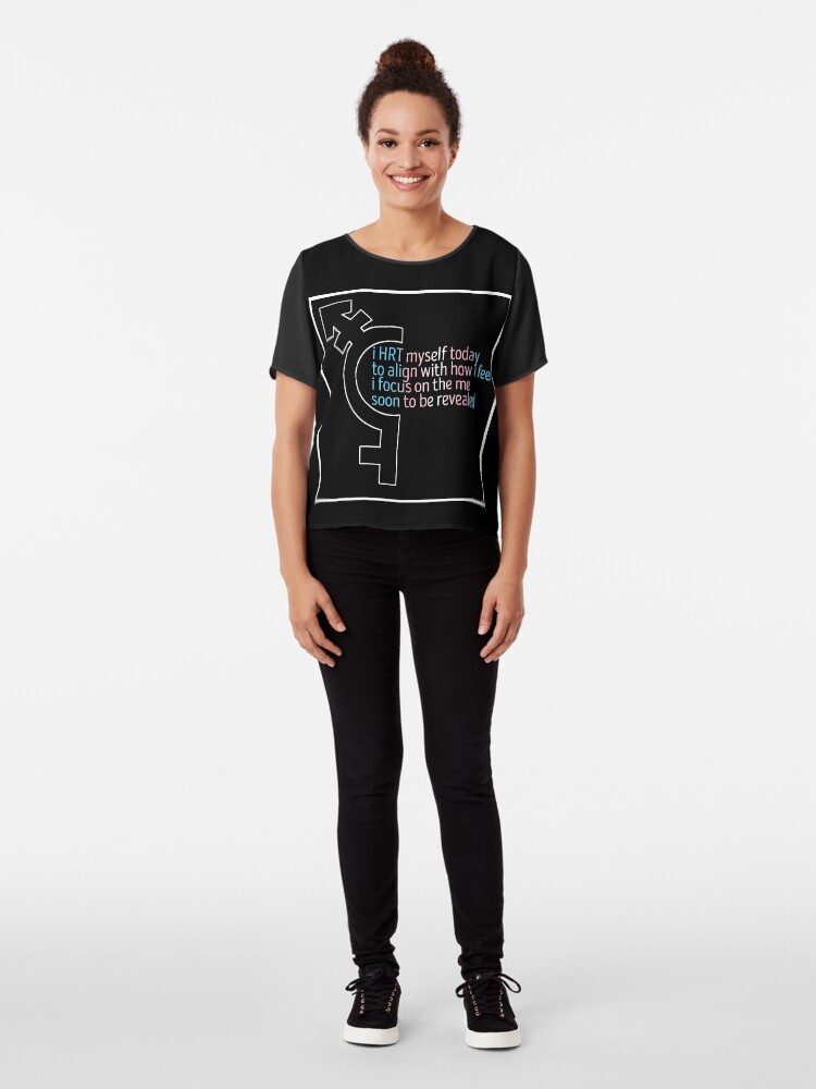 Alternate view of HRT Myself Alt 2 Chiffon Top