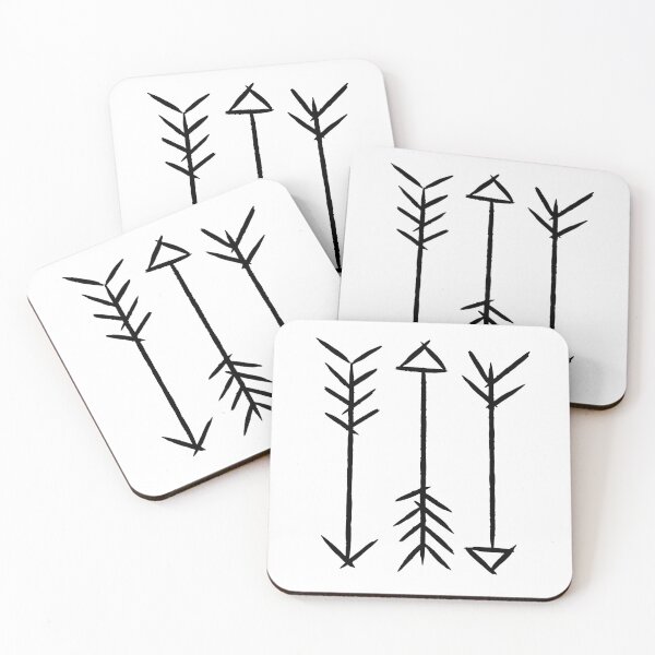 Item preview, Black and White Abstract Arrows designed and sold by SirBobalot.