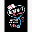 Night Shift Nurse Keep Em Alive Till 7 05 Medical Caretaker Emergency Hospital Healthcare Ambulance First Aid Stetoskop Rescue Nurse Squad Gift Idea Art Board Print By Simongs Redbubble