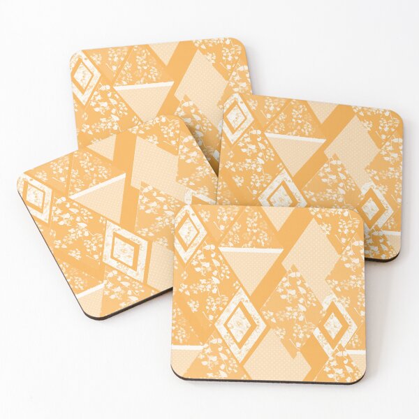 Item preview, Yellow patchwork, patchwork, yellow, patch, abstract, geometric, folklore designed and sold by fuzzyfox.