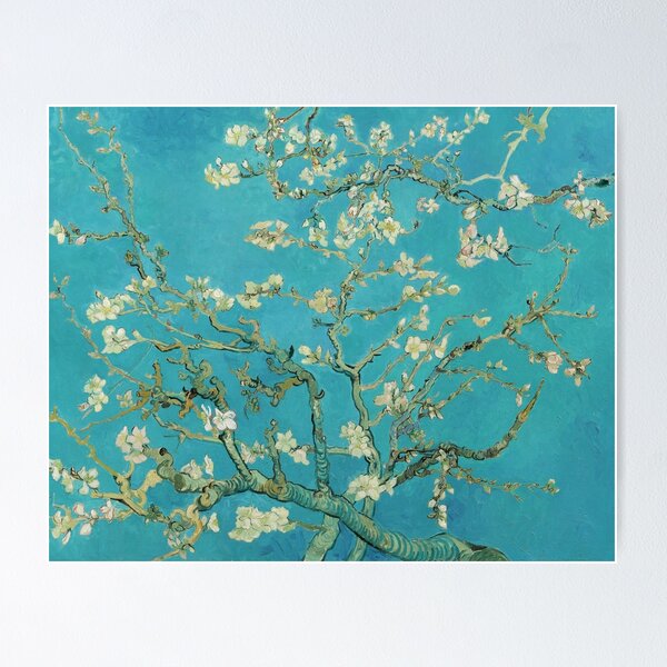 Aperçu de l'œuvre HD Vincent Van Gogh Fleurs d'amandier créée et vendue par GlowinUp Shop.