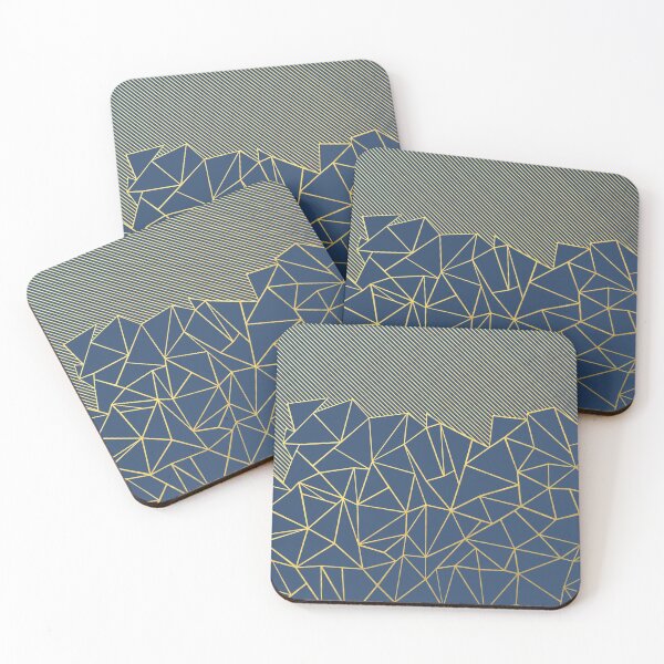 Item preview, Ab Lines 45 Navy and Gold designed and sold by ProjectM.