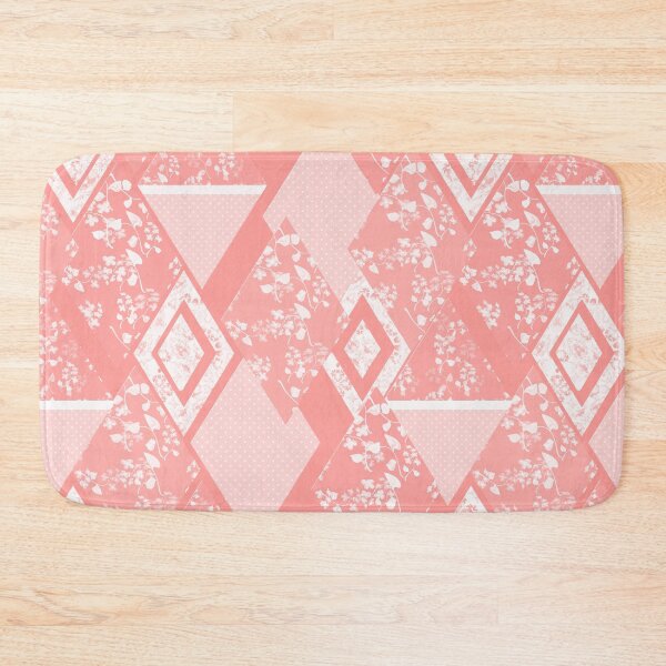 Item preview, Pink patchwork, patchwork, pink, patch, abstract, geometric, folk, folk, rustic designed and sold by fuzzyfox.