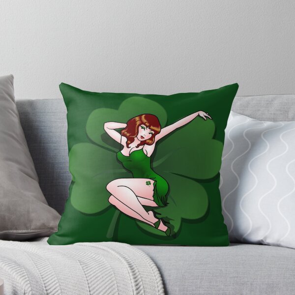 Item preview, Lucky Pin Up Girl Gifts St. Patrick's Pinup Art designed and sold by ArtistKimHunter.