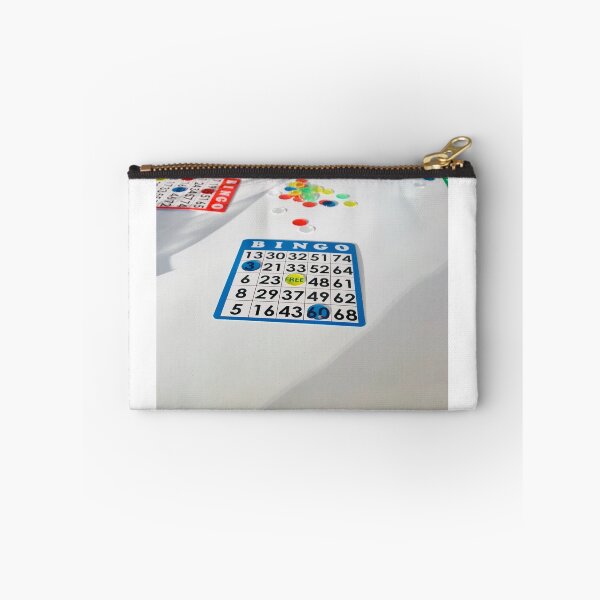 Item preview, I LOVE BINGO FUN paper blue bingo card with blue and yellow plastic chips  designed and sold by super_shimizu.