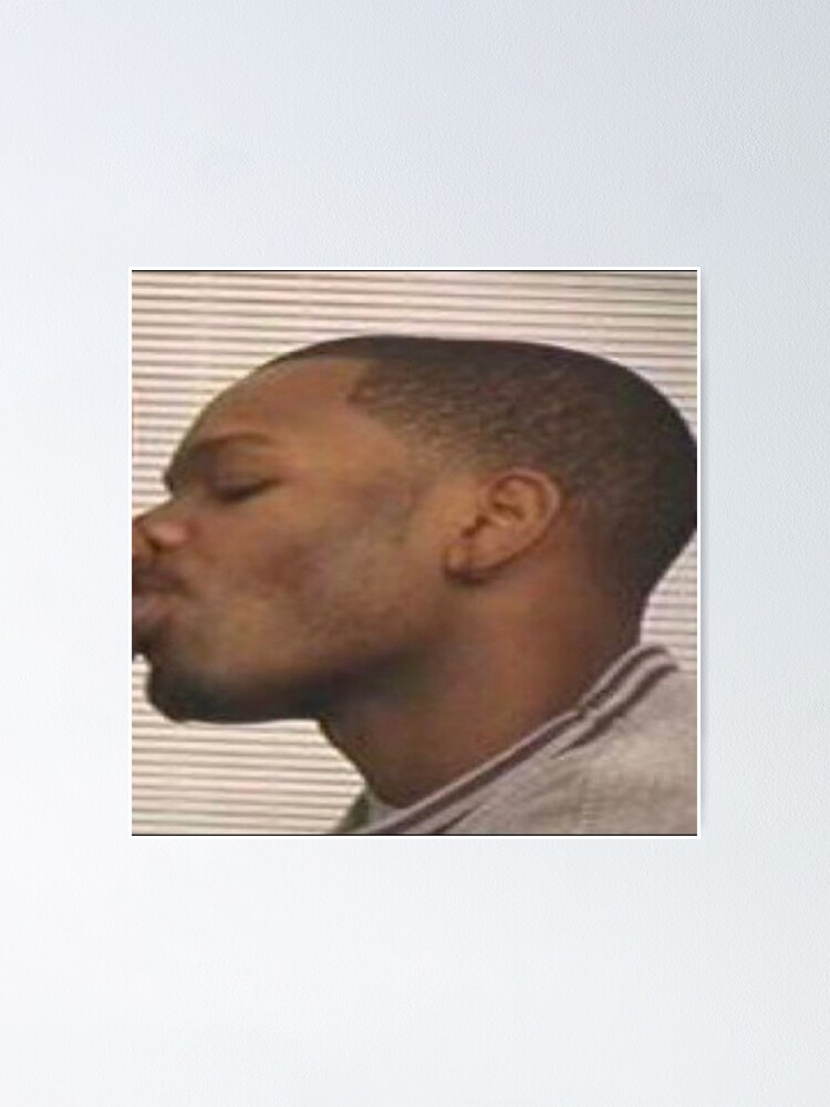 "Two Black Men Kissing Meme Right" Poster for Sale by Meme Soundboard