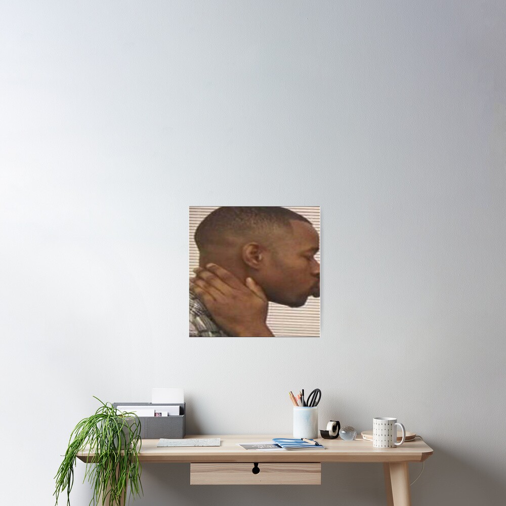 "Two Black Men Kissing Meme Left" Poster for Sale by Jridge98 Redbubble