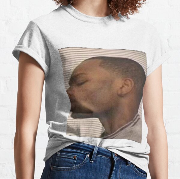 Two Black Men Kissing Meme Right Classic T-Shirt