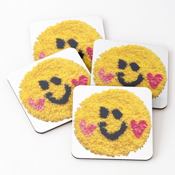 Item preview, Needle Punch patch smile Smiley face in tapestry texture  designed and sold by super_shimizu.